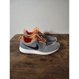 Nike Dylan Raash Roshe Men's Running Shoes Sz 9.5 Gray Grey Neon Orange
